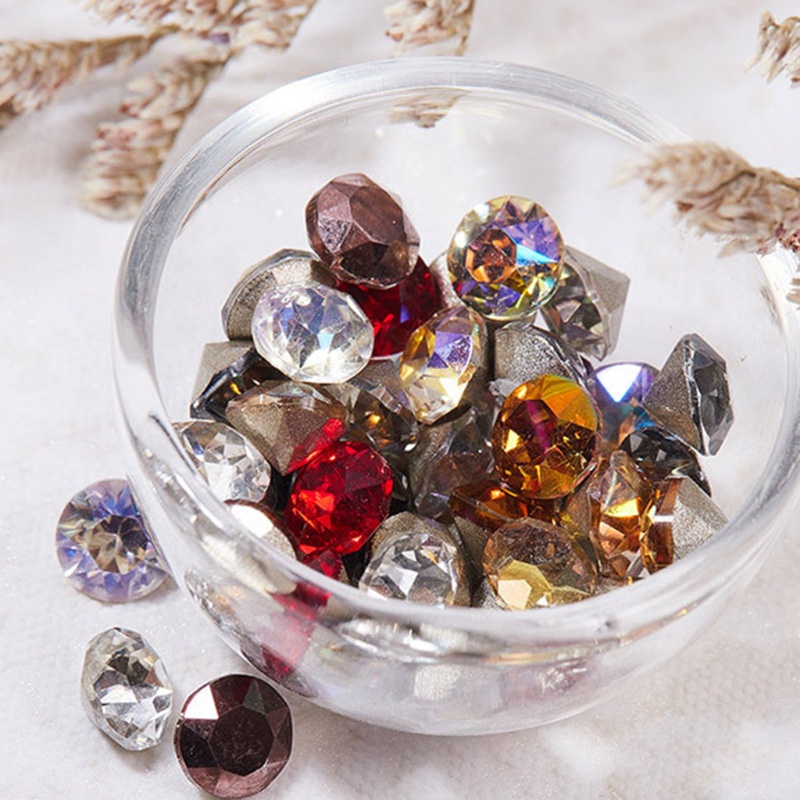 Đá Acrylic Trong Suốt Lấp Lánh Trang Trí Móng Tay