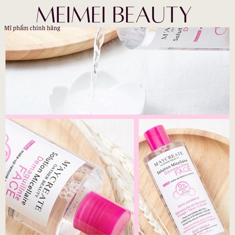 Nước tẩy trang MAYCREATE 300ml làm sạch lớp trang điểm trên da nhạy cảm không cồn TT03 | BigBuy360 - bigbuy360.vn