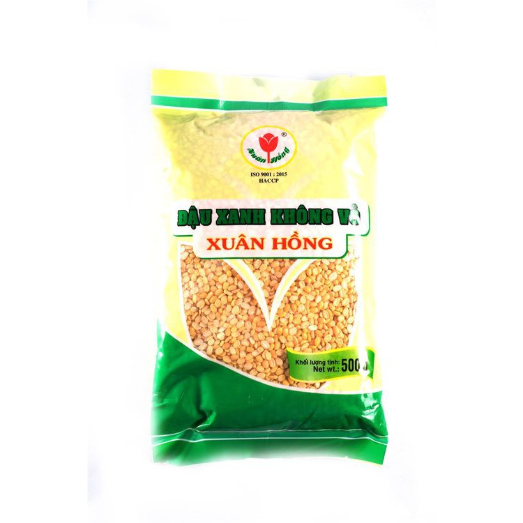 Đậu Xanh Không Vỏ Xuân Hồng Gói 500G