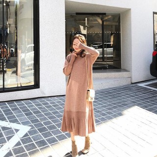 đầm dệt kim cổ lọ size s-xl