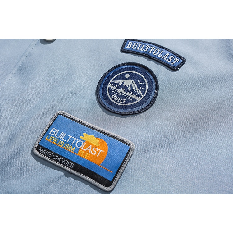 Áo Khoác Nam Nữ Tay Dài Có Cổ Màu Sắc Thời Trang