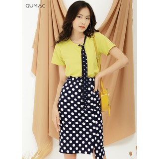 Áo thun nữ nơ chấm bi GUMAC AT09966