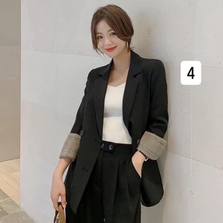 [Hàng oder 10-15 ngày về]  Áo vest nữ Blazer Hàn Quốc