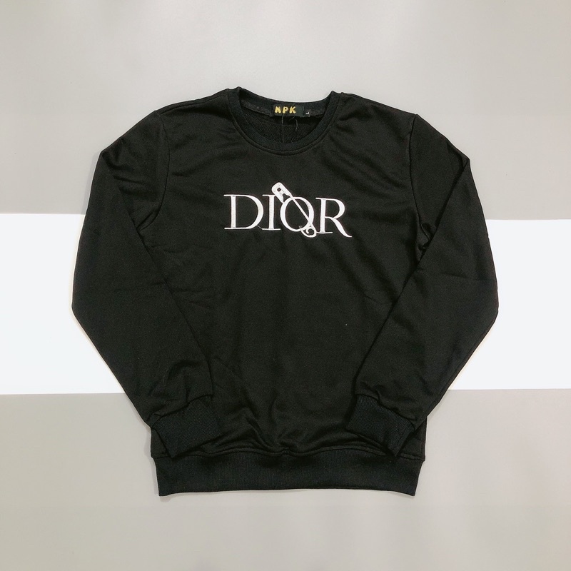 Áo nỉ thu đông Dior thêu chữ ngực mới hot 2021