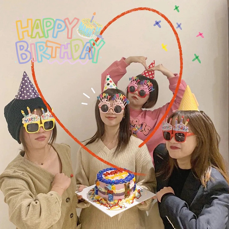 Kính Mát Hình Nón Sinh Nhật Vui Nhộn