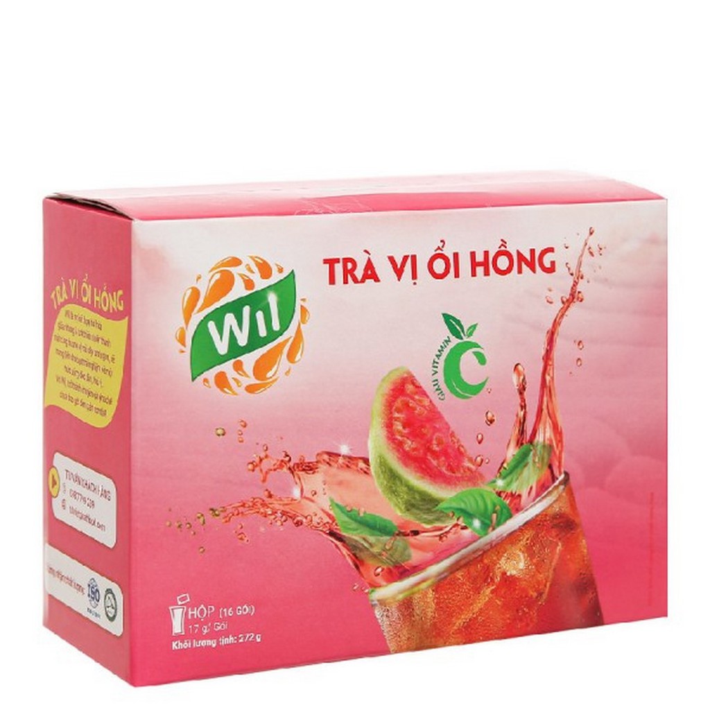 Trà Hòa Tan Tiến Thành 9 Vị 240g (24 gói x10g) Đào, Dâu, Cam, Bí Đao, Chanh, Me, Dứa Sữa, Khoai Môn, Ổi Hồng