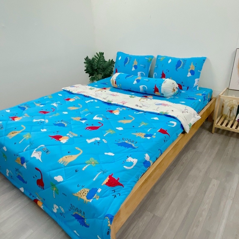 Bộ chăn ga/drap trải giường Thun Lạnh Hàn Quốc