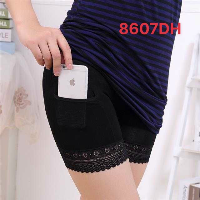 [ XẢ HÀNG LẺ SZ] Quần đùi, Quần trong váy có túi để điện thoại chất đẹp co giản mã LM 8607