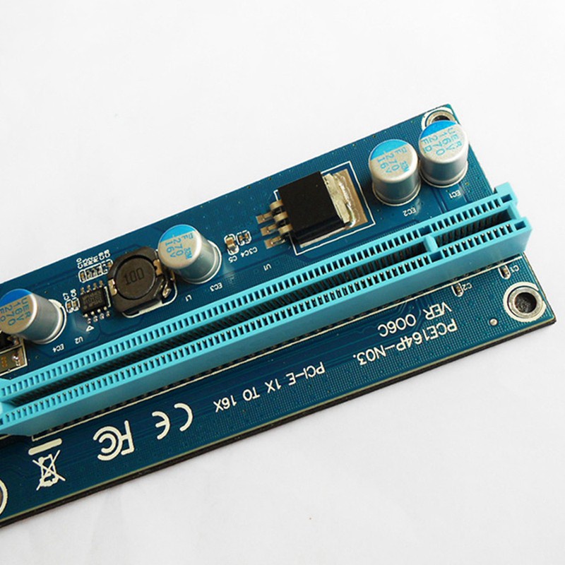 2 Dây Cáp Mở Rộng Ver006C Pci-E 1x Sang 16x 60cm Usb 3.0 Sata Sang 6pin Cho Gpu Mining | BigBuy360 - bigbuy360.vn