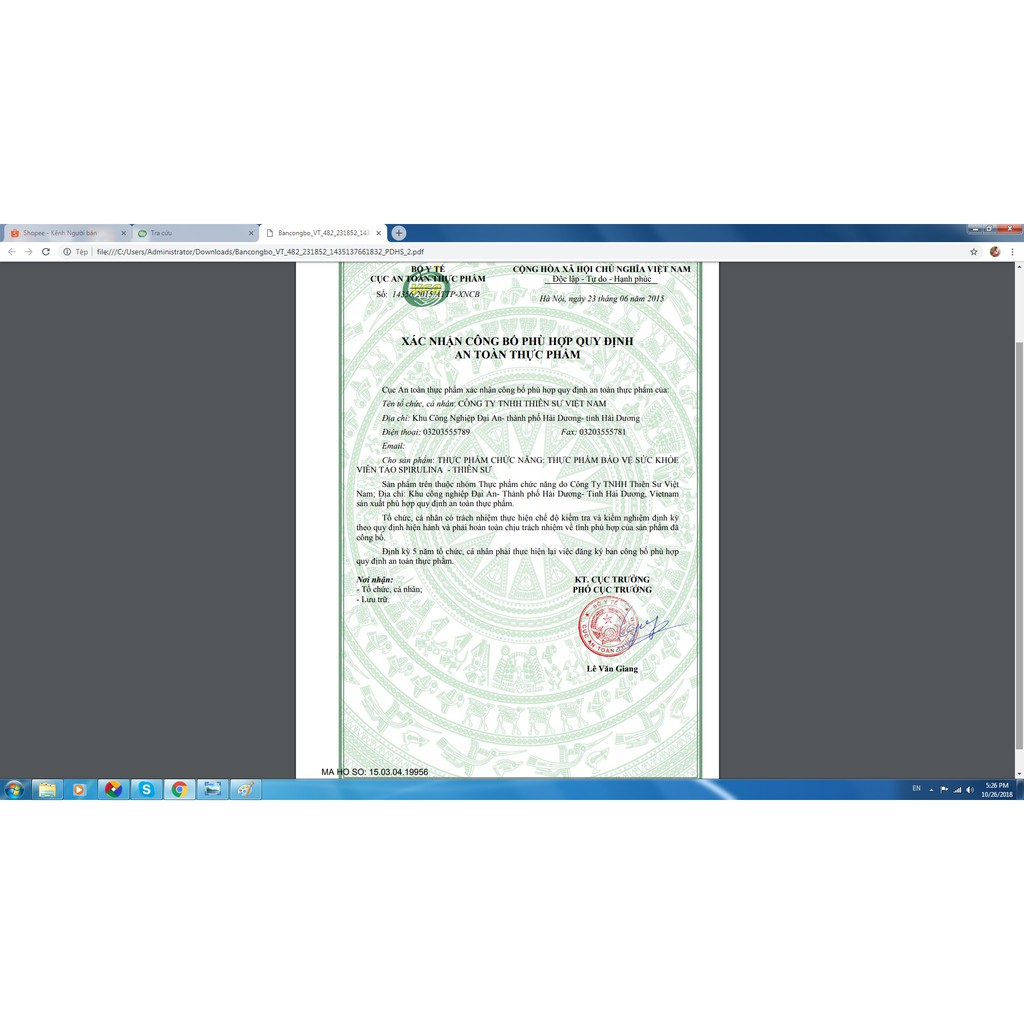 Viên tảo xoắn Spirulina Thiên Sư (HÀNG CHÍNH HÃNG 100%) | BigBuy360 - bigbuy360.vn