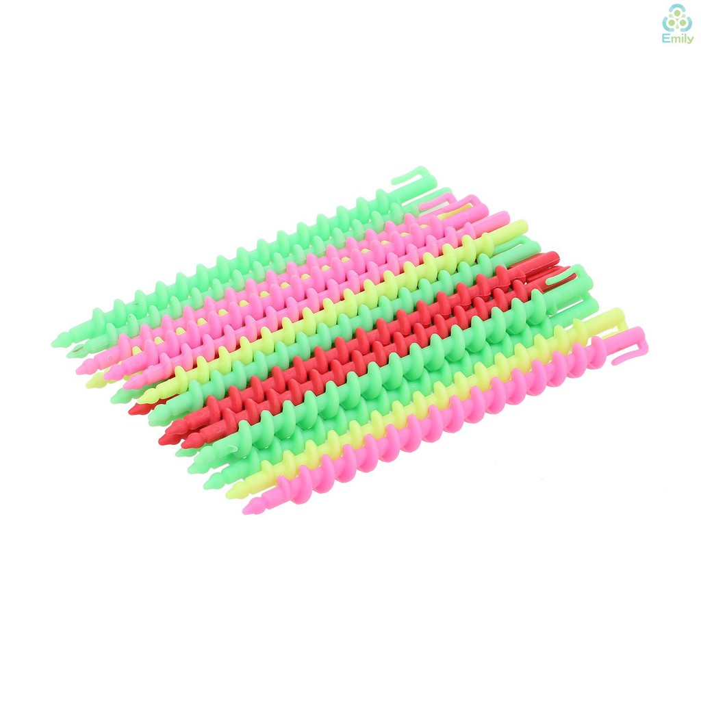 [Hàng mới về] 20 ống nhựa hình xoắn ốc dùng làm tóc xoăn chất lượng cao cấp