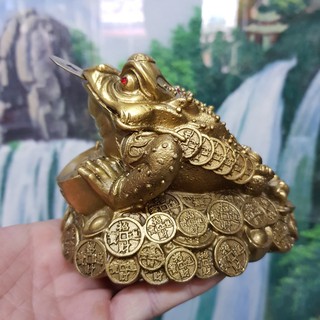 Tượng cóc 3 chân, thiềm thừ bằng đồng MS21c