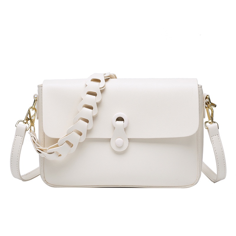 IELGY Túi Đeo Chéo Bằng Da pu Màu Trơn Thời Trang Cho Nữ