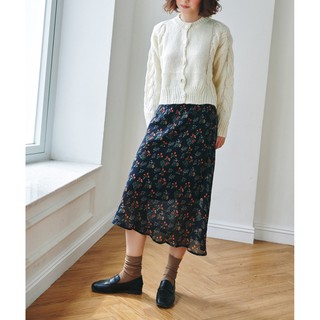 BLEUBIRD Chân váy hoa dáng dài FLORAL SKIRT