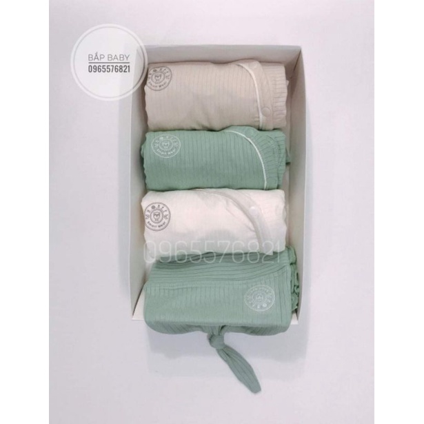 Hrnee Chất modal gỗ sồi - Bộ cài chéo Hrnee cho bé 3-7kg