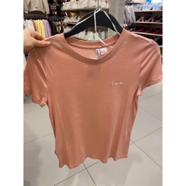 Áo HM love hồng auth newtag đủ sz