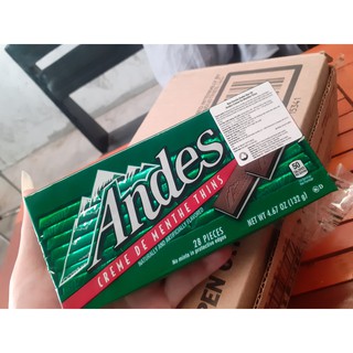 Kẹo Socola Andes Bạc Hà 132g