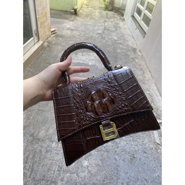 TÚI NỮ DA CÁ SẤU THẬT SIZE 23 Cá Sấu Gò Vấp