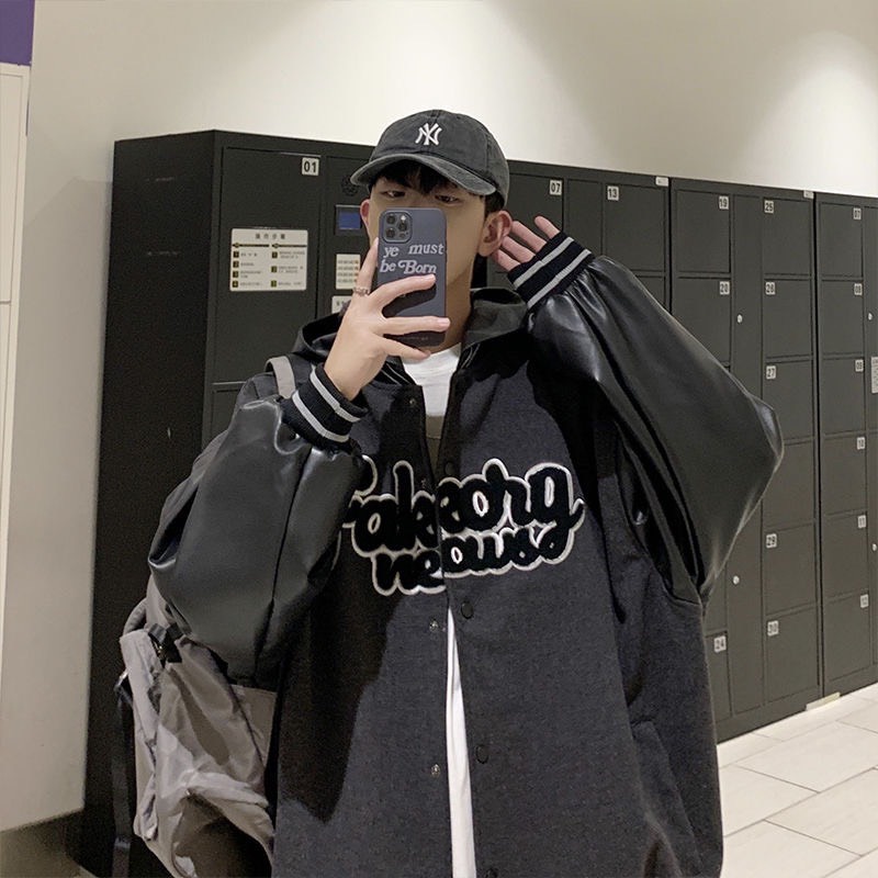 Áo khoác Bomber có nón Unisex .