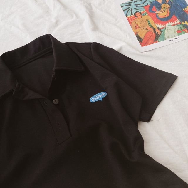 ĐẦM ĐEN POLO THÊU XANH | BigBuy360 - bigbuy360.vn