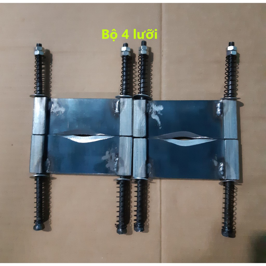 Bộ 4 lưỡi dao cạo mía lò so ống 76mm , dùng thay lưỡi cho khung cạo mía Bình Phước