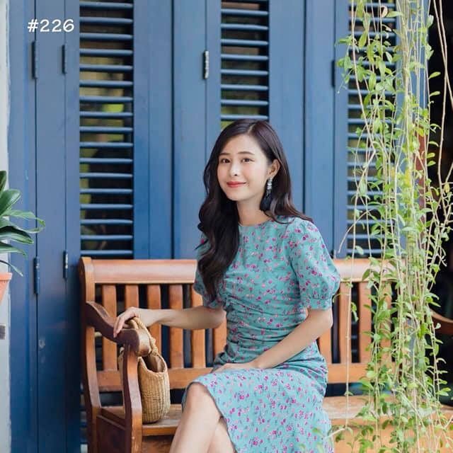 Nhập WAFS1921 giảm 15% tối đa 30k đơn 99k_ Đầm hoa nhún sườn (4 màu, ảnh thật)