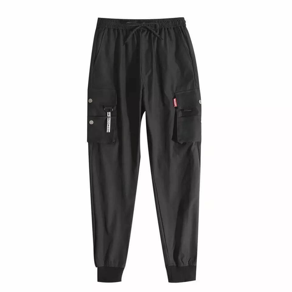 Quần Jogger Kaki Nam Nữ Túi Hộp Full Đen Unisex Chất Dày Dặn