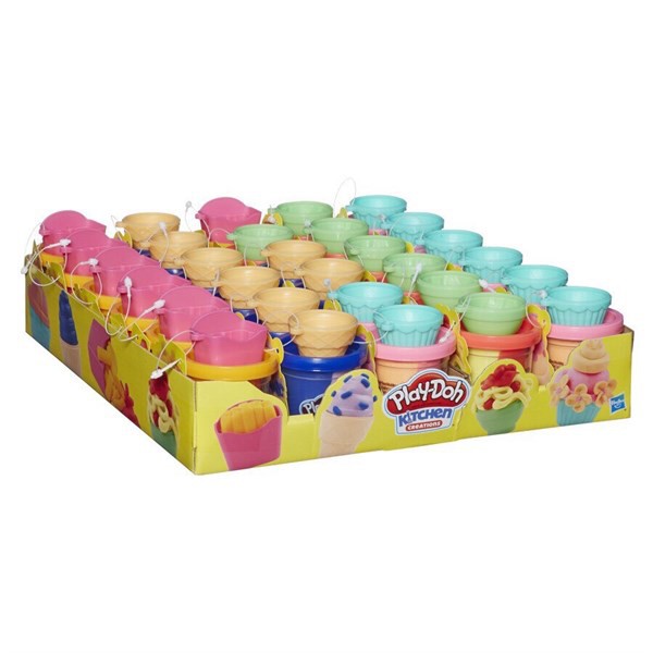 [Chính hãng] Đồ chơi dất sét playdoh loại 1 hộp kèm khuông nhỏ y hình cho bé E7474