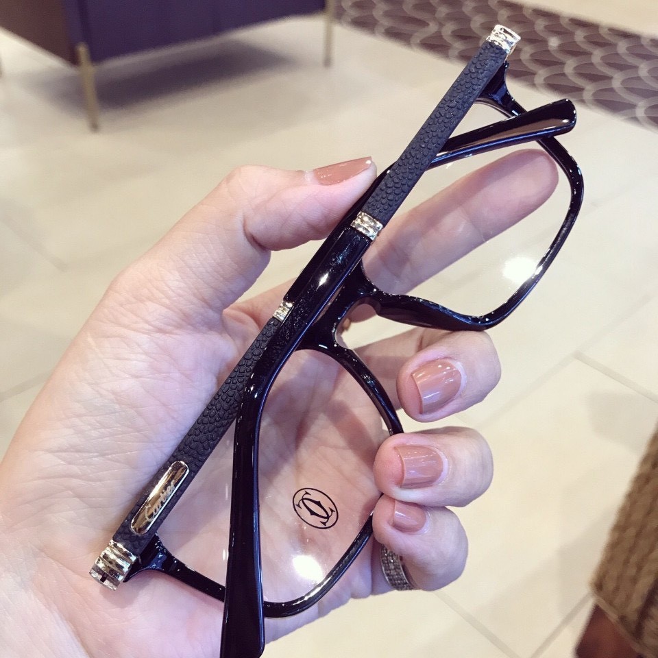 Gọng kính cận vuông A1020 kèm sẳn tròng 0 độ chống ánh sáng xanh bảo vệ mắt trước màn hình phù hợp mặt tròn, dài | BigBuy360 - bigbuy360.vn