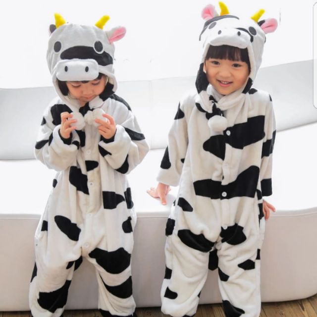 Bộ đồ thú bò sữa | Bộ đồ hình thú con bò sữa cho bé yêu