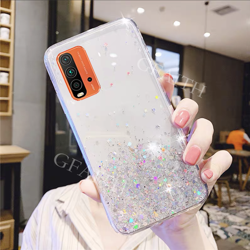 Ốp Điện Thoại Tpu Mềm Trong Suốt Họa Tiết Vũ Trụ Cho Xiaomi Redmi 9t / Redmi Note 9t / Poco F3 / Poco M3 / Poco X3 Nfc X3 Pro Redmi9T