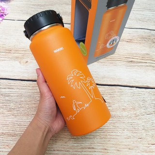 Bình giữ nhiệt Lock&Lock bằng thép không gỉ RigaTumbler (Waikiki) 897ml LHC4160ORG màu Cam