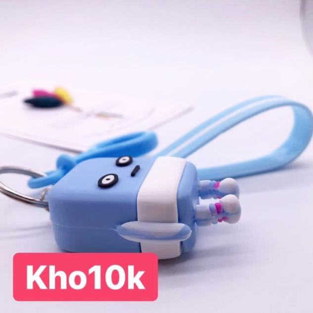 Sỉ 10 móc khoá  hoạt hình silicone Epoxy 65k