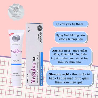 Gel giảm mụn thâm megadou gel aha 15g- thanhmocnhi81