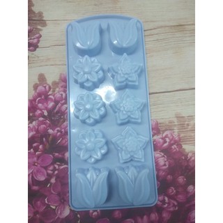 KHUÔN ĐÁ KHUÔN RAU CÂU HÌNH HOA TULIP