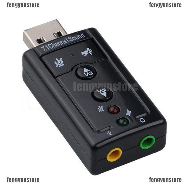 Thẻ âm thanh Mini USB 2.0 3D 480Mbps kênh 7.1