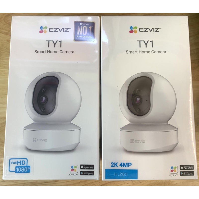 Camera wifi EZVIZ TY1 2MP/4MP đàm thoại 2 chiều, xoay 360 độ hàng chính hãng
