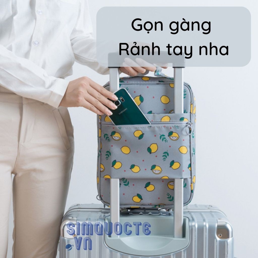 Túi đựng giày gắn vali du lịch chống thấm nước hình dễ thương TG4