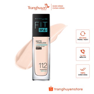 Kem Nền Mịn Nhẹ Kiềm Dầu Chống Nắng Fit Me Maybelline New York Matte SPF 22 30ml