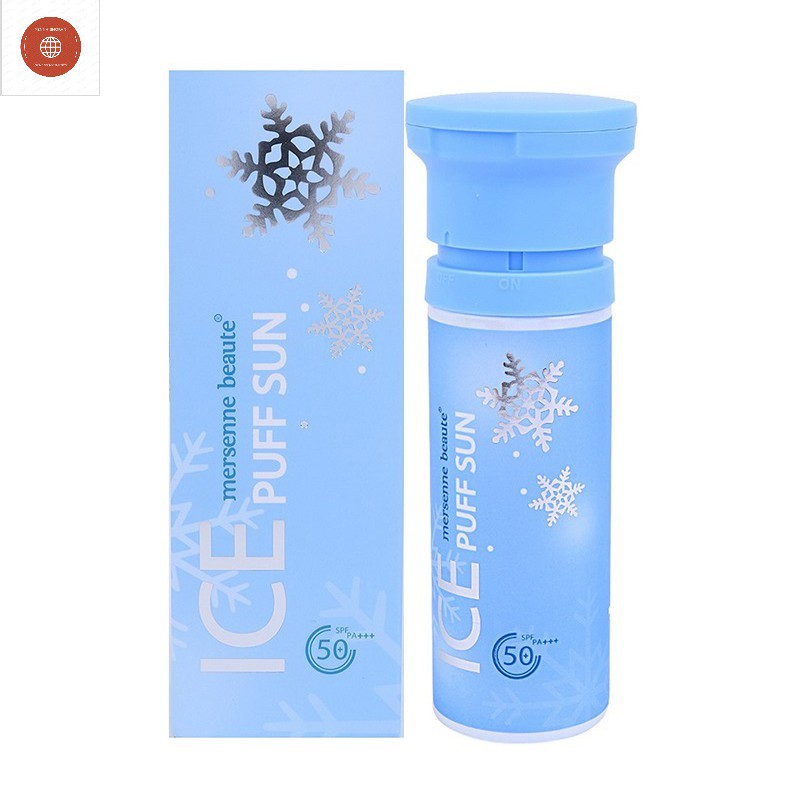 Kem Chống Nắng 3in1 make up mát lạnh Mersenne Beaute Ice Puff Sun SPF50+ 100ml