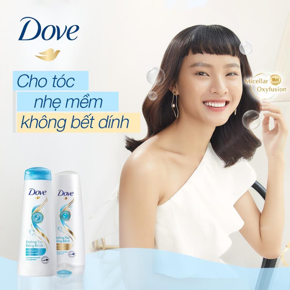 Bộ đôi Dưỡng Ẩm bồng bềnh Dove dầu gội 340g và Kem xả 335g