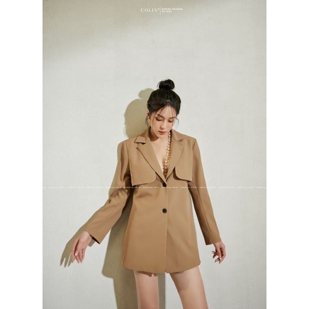 [COLIN CLOTHING] Áo vest nữ vai vạt tay dài form rộng | BigBuy360 - bigbuy360.vn