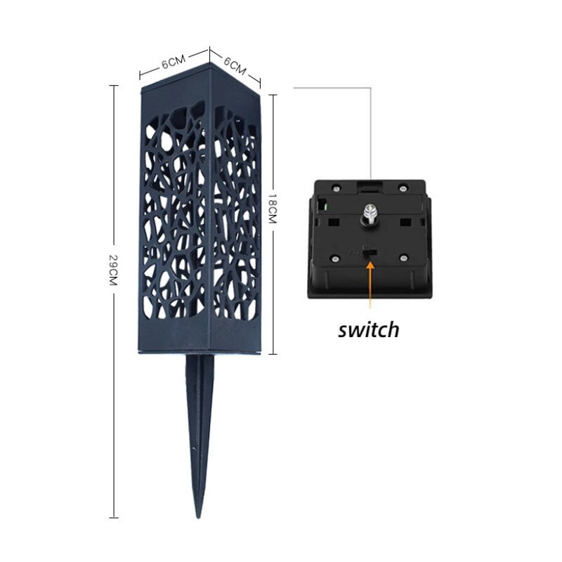 Đèn Led Năng Lượng Mặt Trời Chống Thấm Nước Trang Trí Lối Đi Sân Vườn/Giáng Sinh