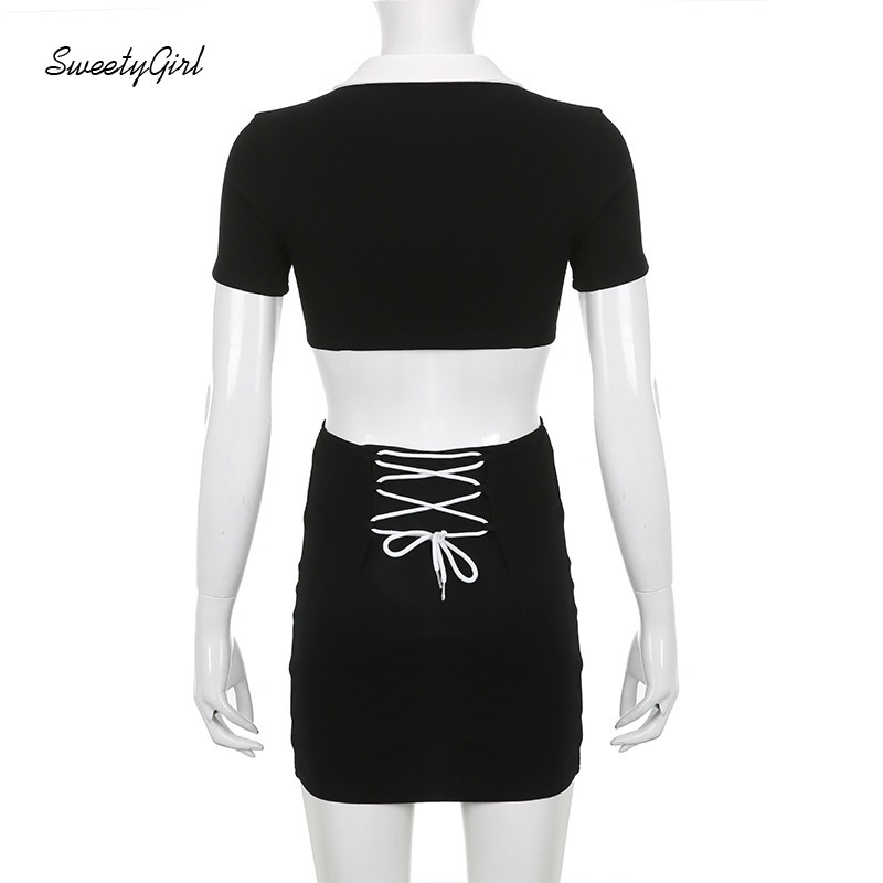 Đầm Cổ Chữ V Tay Ngắn Dáng Ôm In Chữ Phối Màu Tương Phản Thời Trang Cho Nữ 2022