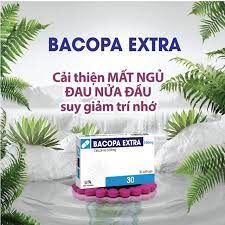 Viên uống bổ não BACOPA EXTRA - Tăng cường tuần hoàn não - Cải thiện hoa mắt chóng mặt tiền đình - Hộp 30 viên