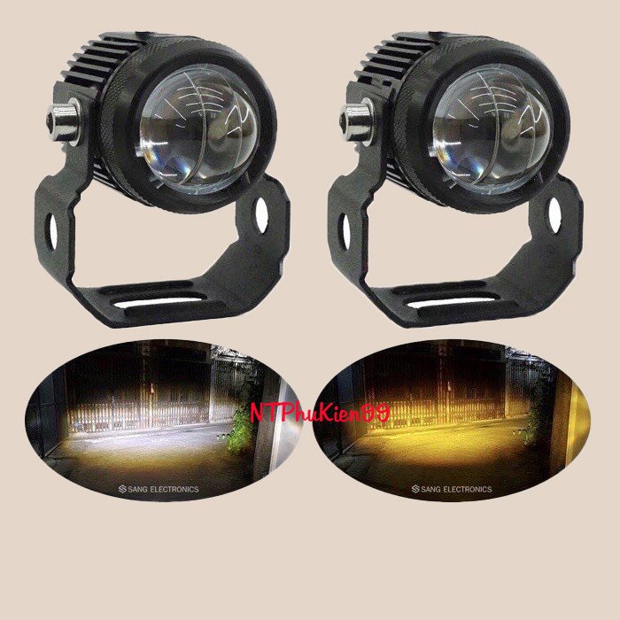 Đèn Trợ Sáng Bi Cầu Mini 2 Màu Loại 1 Có Cục Nguồn