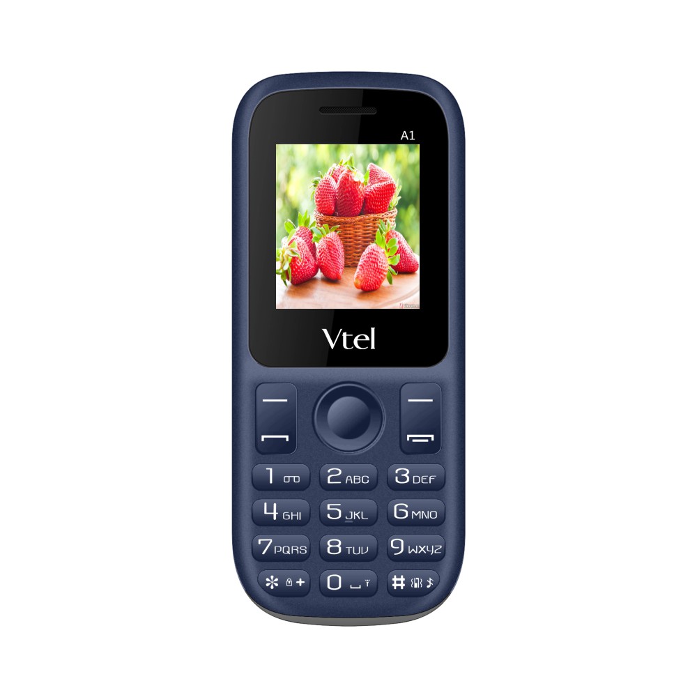 Điện Thoại GSM Vtel A1 (2 Sim) - Số To, Chữ To, Pin Bền, FM loa ngoài, Thiết Kế Đẹp - Hàng Chính Hãng, Bảo Hành 12 Tháng