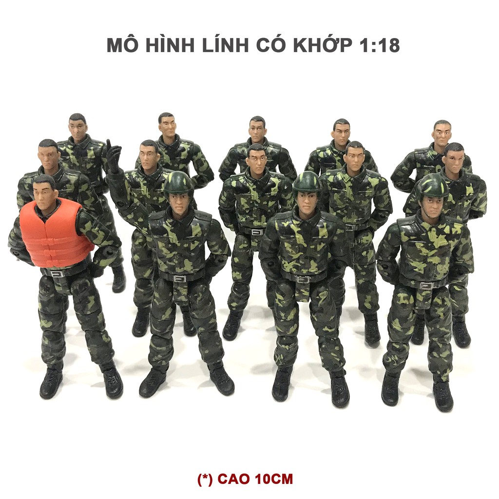 Mô hình lính có khớp tỉ lệ 1:18 cao 10cm