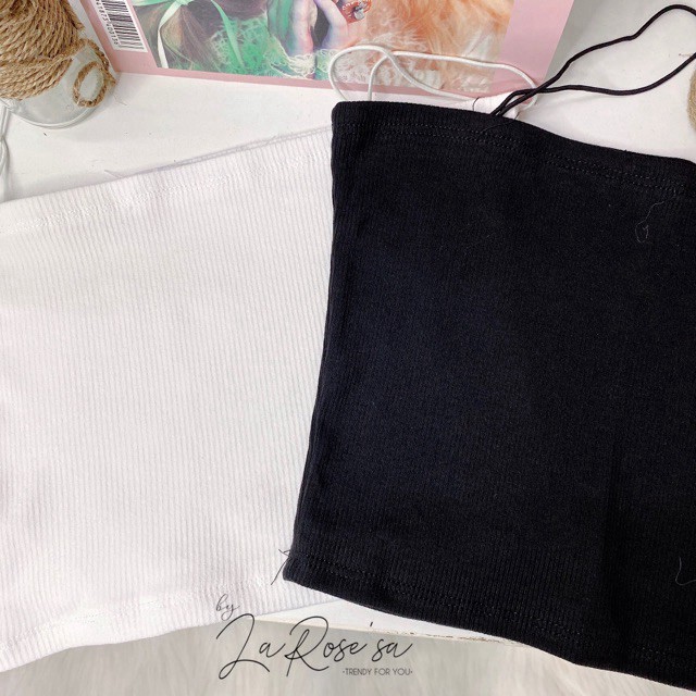 [FREESHIP] Áo hai dây dáng ôm mịn vải cotton co giãn không xù lông, Áo croptop 2 dây sợi bún trơn 2 màu đen trắng . | BigBuy360 - bigbuy360.vn