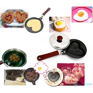 Chảo chiên trứng hình gấu, trái tim, hoa
